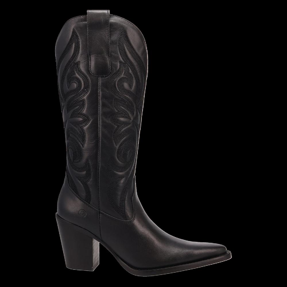 Dingo Black Hensley 13 inch Snip Toe Women's Leather Boots DI2246-BLK