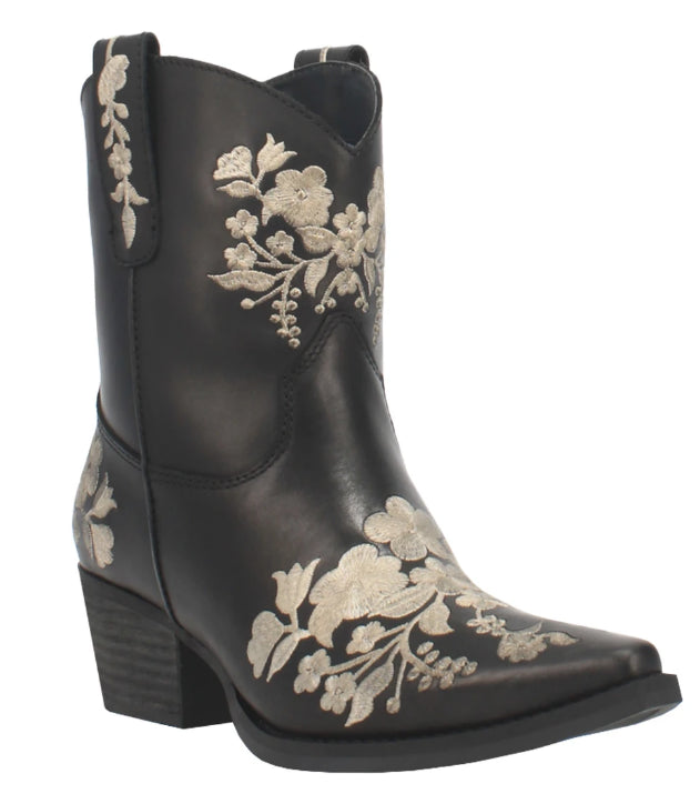 Dingo Black Ladies Take a Bow Embroidered Boot DI354-BLK