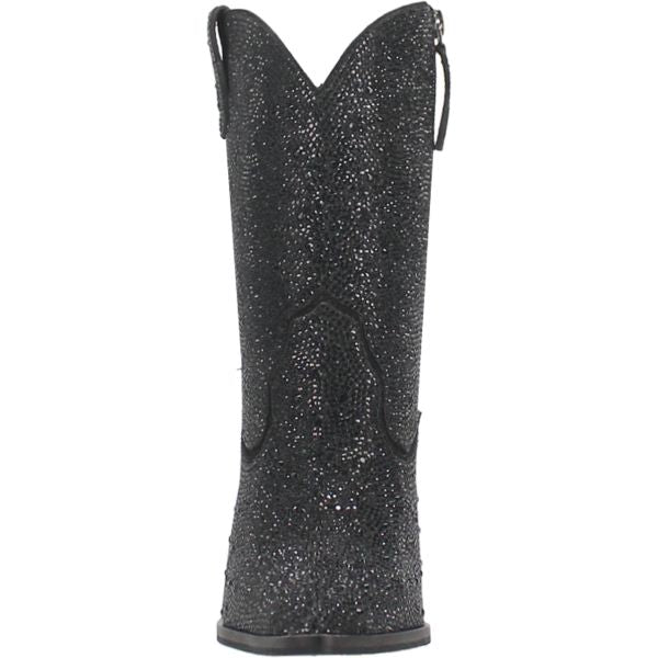 Dingo Black Neon Moon Women's 8 Inch Almond Toe Western Boots DI567-BLACK