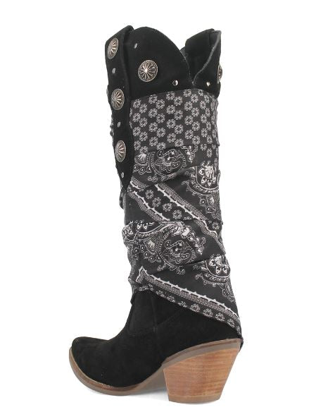 Dingo Black Rhapsody Womens 15 Inch Western Boots DI194