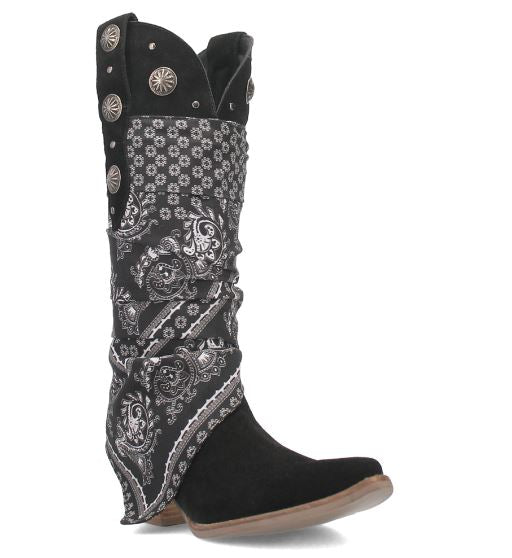 Dingo Black Rhapsody Womens 15 inch Western Boots DI194