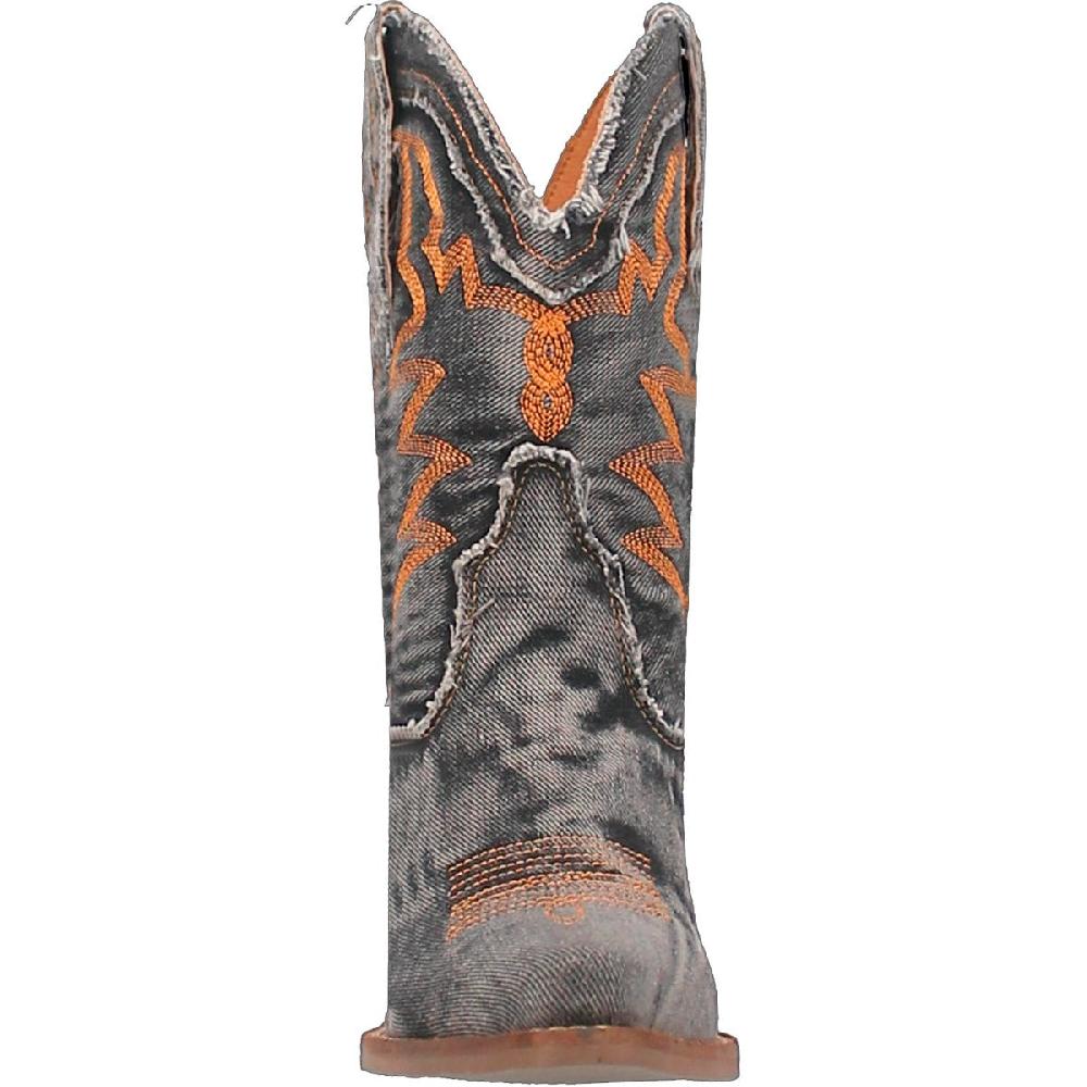 Dingo Black Y'all Need Dolly 9 Inch Almond Toe Women's Western Boots DI950-BLACK