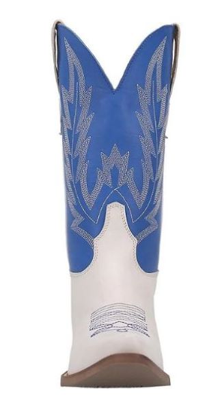 Dingo Blue And White Hold Yer Horses Womens Western Boots DI912-BLUE