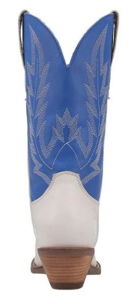 Dingo Blue And White Hold Yer Horses Womens Western Boots DI912-BLUE