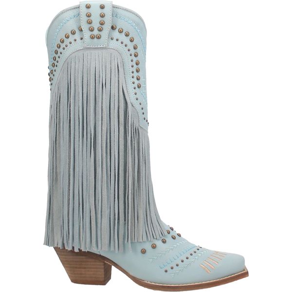 Dingo Blue Gypsy Womens Fringe Western Boots DI737-BLUE
