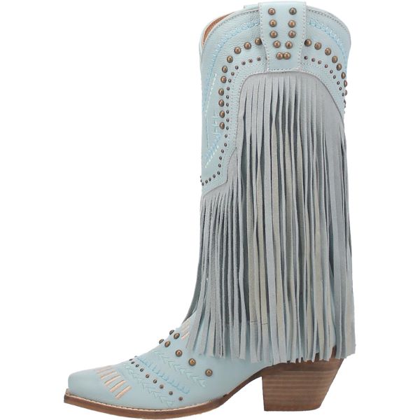 Dingo Blue Gypsy Womens Fringe Western Boots DI737-BLUE