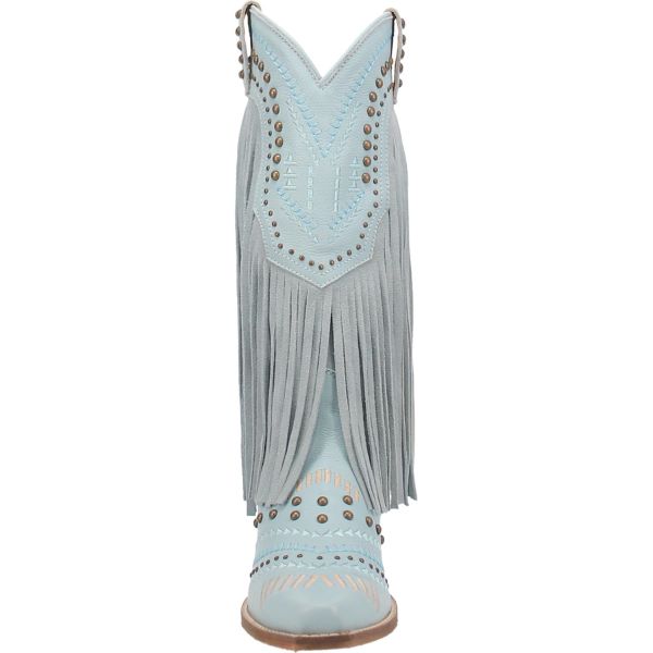 Dingo Blue Gypsy Womens Fringe Western Boots DI737-BLUE