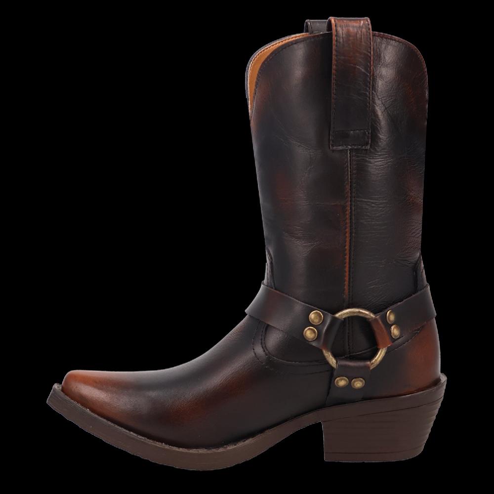 Dingo Brown/Brown Ride A Way Women's Snip Toe Leather Western Boots DI2229-BRN