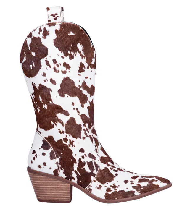 Dingo Brown Cow Live A Little Ladies Leather Boots DI127-BRN