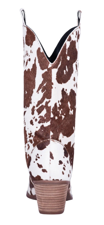 Dingo Brown Cow Live A Little Ladies Leather Boots DI127-BRN