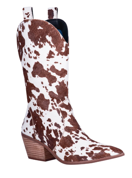 Dingo Brown Cow Live a Little Ladies Leather Boots DI127-BRN