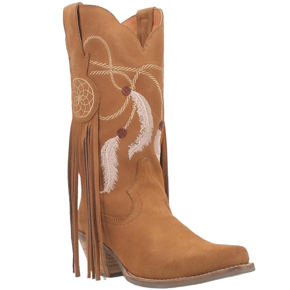 Dingo Brown Daydream 12 inch Women's Snip Toe Western Boots DI169-BROWN