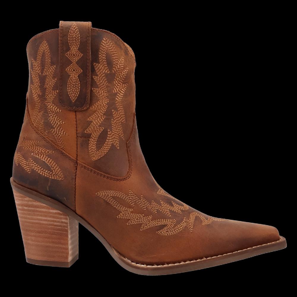 Dingo Brown Rocky Top Women's Leather Booties DI2272-BRN