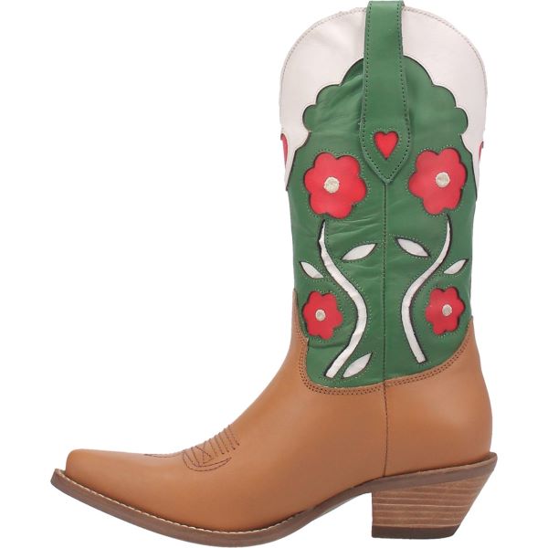 Dingo Camel Comin Up Roses Womens Western Boots DI918-CAMEL