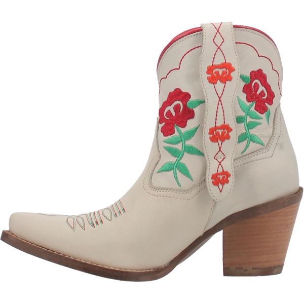 Dingo Cream Play Pretty Womens Floral Western Boots DI766-CREAM