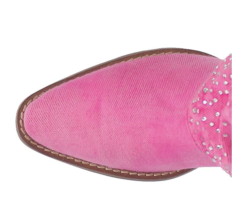 Dingo Eye Candy Pink Rhinestone Women's Tall Western Boots DI177