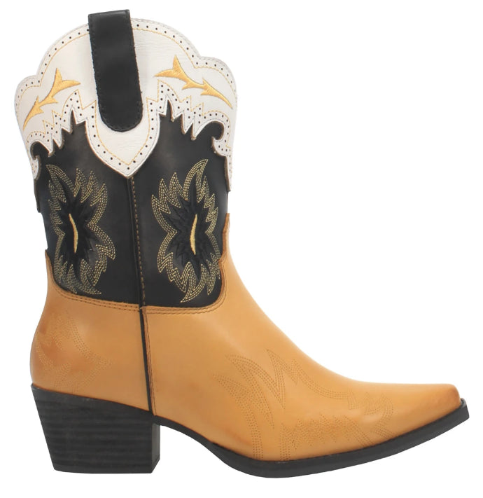 Dingo Mustard Tatiana Ladies Short Western Boots DI345