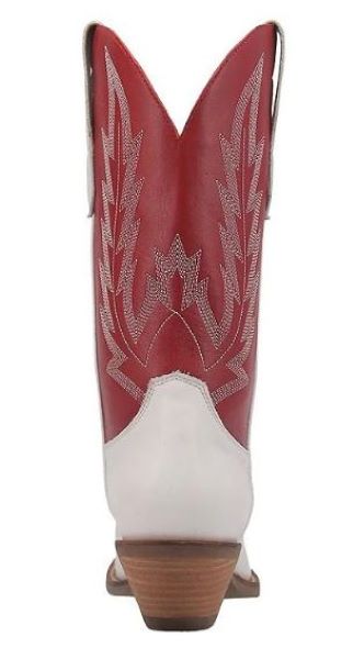 Dingo Red And White Hold Yer Horses Womens Western Boots DI912-RED
