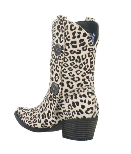 Dingo Snow Leopard True West Ladies Western Boots DI373-SL