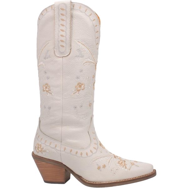 Dingo White Full Bloom Women's Tall 13 Inch Western Boots DI939-WHITE