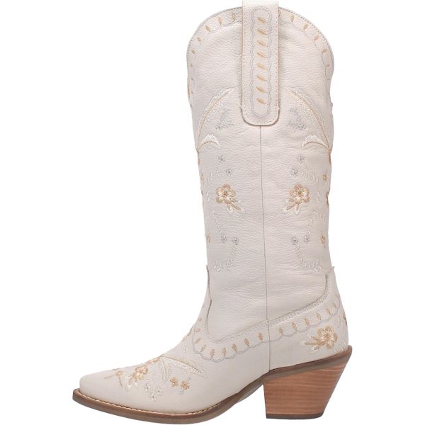 Dingo White Full Bloom Women's Tall 13 Inch Western Boots DI939-WHITE