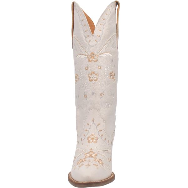 Dingo White Full Bloom Women's Tall 13 Inch Western Boots DI939-WHITE
