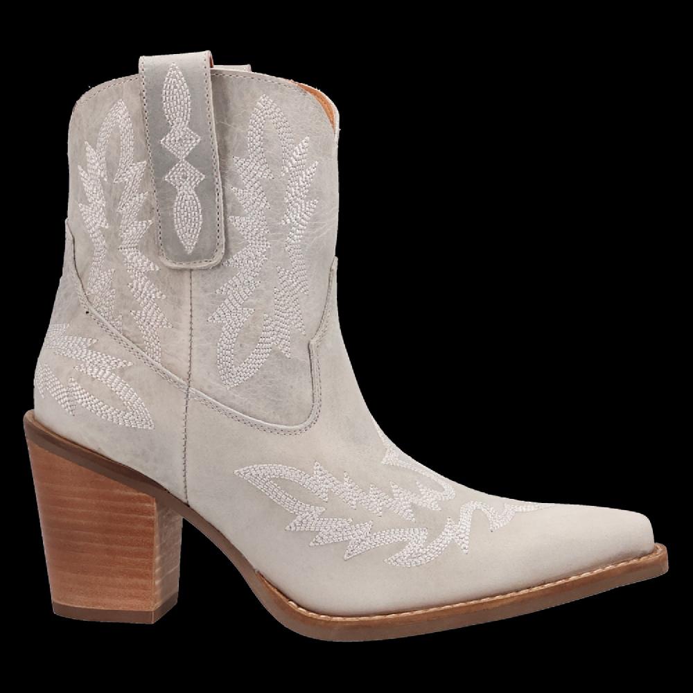 Dingo White Rocky Top Women's Leather Booties DI2272-WHT
