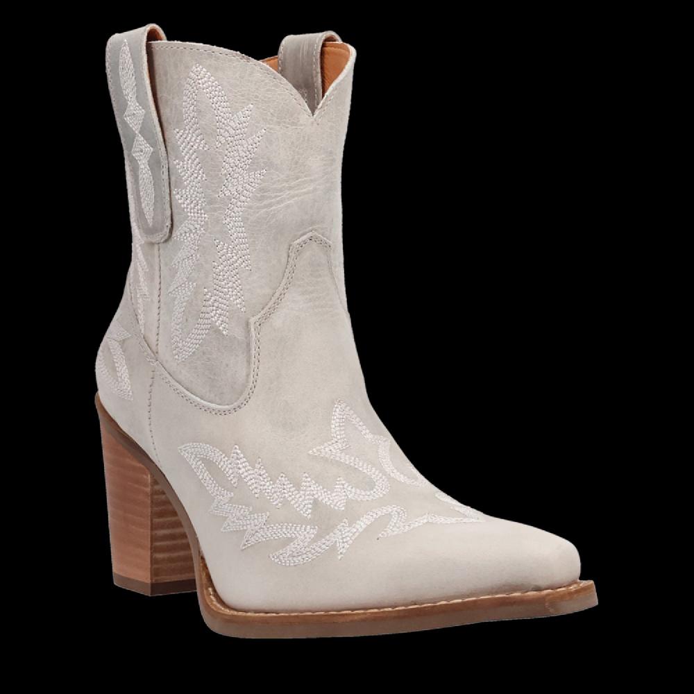 Dingo White Rocky Top Women's Leather Booties DI2272-WHT