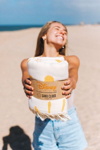 Disney X Sand Cloud Natural Mickey Rays 51 X 67 Beach Towel DIU22TOW017NATL