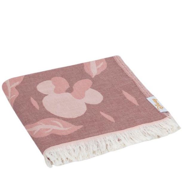 Disney X Sand Cloud Pink Mickey Minnie Leaves 37 X 67 Beach Towel DIS22TOW002TERR