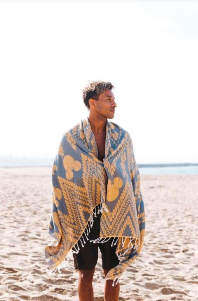 Disney X Sand Cloud Sunflower Gold Painted Diamonds 37 X 67 Beach Towel DIU22TOW016SUNR