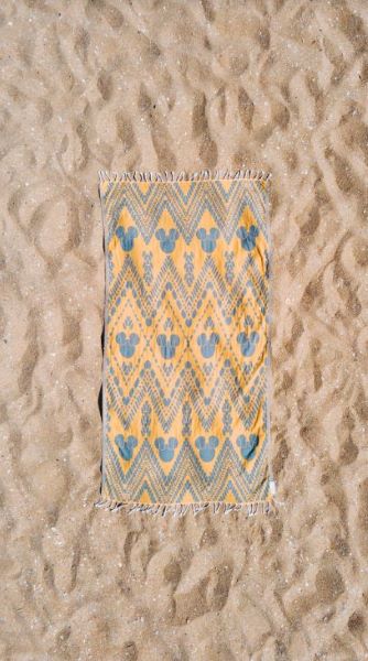 Disney X Sand Cloud Sunflower Gold Painted Diamonds 37 X 67 Beach Towel DIU22TOW016SUNR