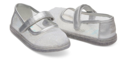 Disney X TOMS Cinderella Glitter Mesh Tiny TOMS Mary Jane Flats 10012742