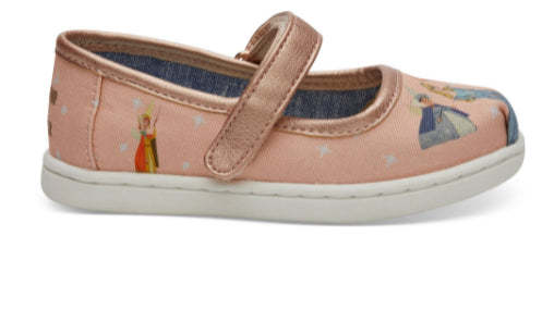 Disney X TOMS Sleeping Beauty Tiny TOMS Mary Jane Flats 10012741