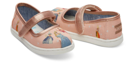 Disney X TOMS Sleeping Beauty Tiny TOMS Mary Jane Flats 10012741