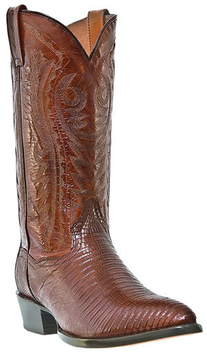 DP2351R Teju Lizard Foot R-Toe Dan Post Mens Western Cowboy Boots