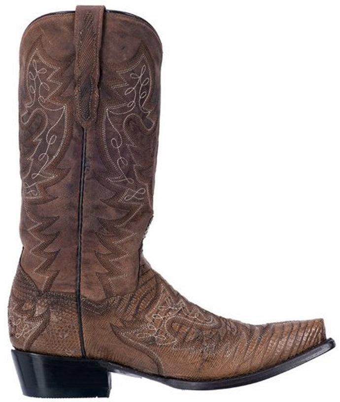 DP2361 ASHEVILLE Apache Stitched Lizard Womens Western Cowboy Boots
