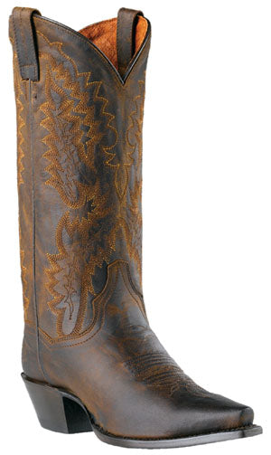 DP3464 Brown Snip Toe Dan Post Womens Western Cowboy Boots