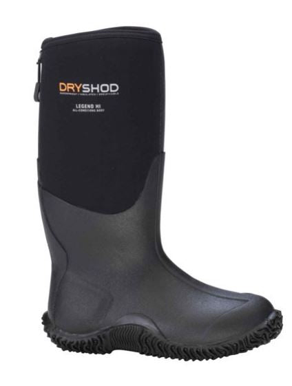 Dryshod Black and Neon Legend Hi Cut Womens Outdoor Boots LEG-WH-BKNE