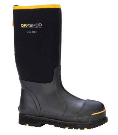 Dryshod Steel-Toe Adjustable Gusset Work Boot STT-UH-BK