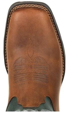 Durango Brown And Everygreen Lady Rebel Womens Waterproof Western Boot DRD0312