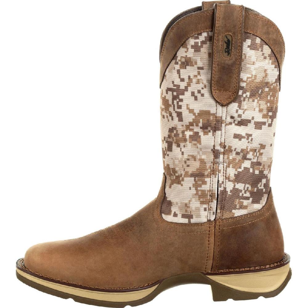 Durango Dusty Brown And Desert Camo Rebel Pull-On Men's Square Toe Western Boots DDB0166