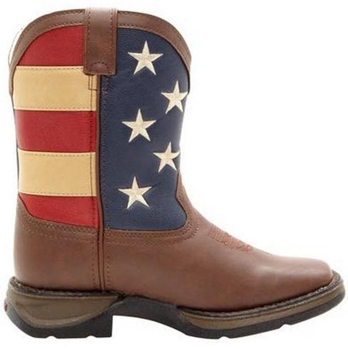 Durango Flag Boot Red/White/Blue Kids Westeren BT245