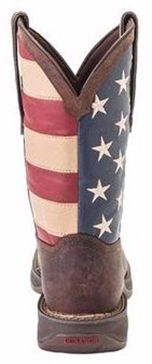Durango Patriotic Flag Pull-On Square Toe Men's Western Cowboy Boots DB5554