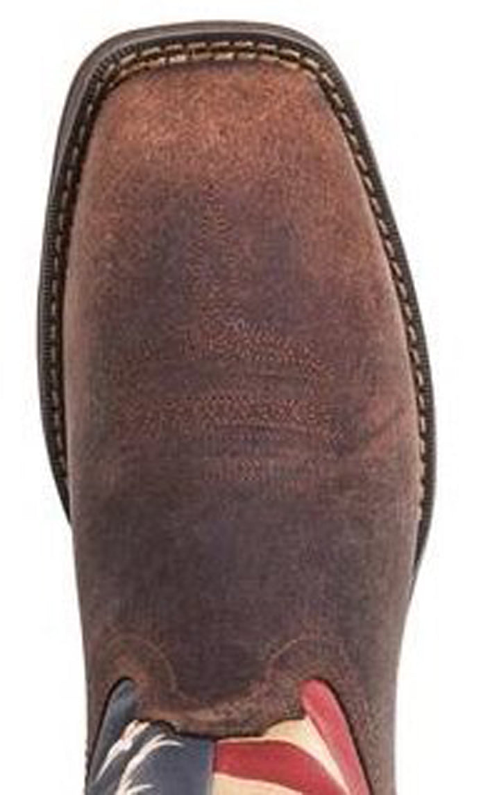 Durango Patriotic Flag Pull-On Square Toe Men's Western Cowboy Boots DB5554