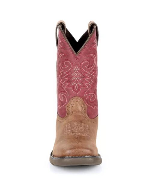 Durango Red/Brown 8 Inch Shaft Lil' Rebel Unisex Children's Boots DBT0222TS