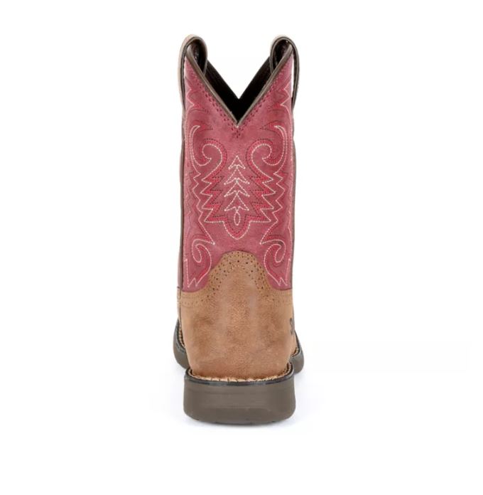 Durango Red/Brown 8 Inch Shaft Lil' Rebel Unisex Children's Boots DBT0222TS