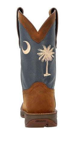 Durango Western Brown Rebel South Carolina State Flag Men's Western Boots DDB0347