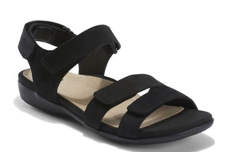 Earth Shoes Women's Black Alder Amal Comfort Sandal AMAL-BLACK