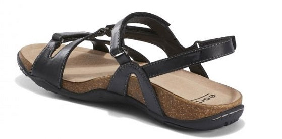 Earth Shoes Womens Black Sand Oahu Comfort Sandal OAHU-BLACK